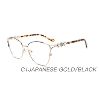 2024 nouveau Design classique couleur métal optique cadre lunettes mode femmes lunette monture de lunettes fabrication en gros
