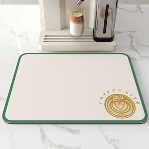 Plato de café súper absorbente, estera de drenaje absorbente de cocina grande, estera de secado, escurridor de baño de secado rápido - Product Image 1
