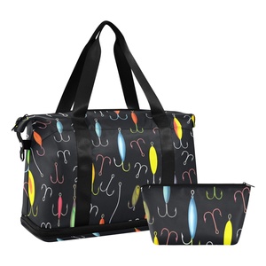 Best Selling Large Wet Dry Waterproof Duffel Wash <b>Bag</b> <b>Folding</b> Gym Travel Tote Zipper for Yoga Weekend Luggage - Product Image 1