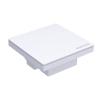 Interrupteur intelligent tactile LoRaWAN 1 voie Aurton DK33LW |   Fil électrique monophasé, aucun neutre requis |   Contrôle d'éclairage sans fil à installer en plus (retrofit)