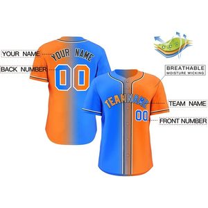 Camiseta de béisbol personalizada, unisex, para adultos, sublimada, que absorbe la humedad, con nombre del equipo y número, camiseta deportiva personalizada - Product Image 2