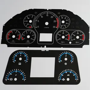 Customize Screen Printing 2D Automotive Dashboard Speedometer Tachometer Instrument Cluster Faceplate
