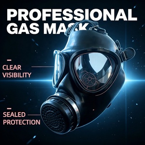 <span class=keywords><strong>Masque</strong></span> à gaz polyvalent avec filtre 40 mm - Respirateur facial complet à interface universelle pour usines chimiques, laboratoires et projets de bricolage - Product Image 3
