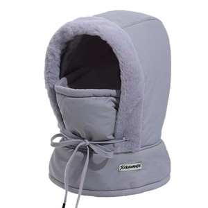 Cagoule d'hiver Jiaumei avec doublure polaire, protection de cou épaissie et chaude, masque facial coupe-vent pour le cyclisme, unisexe pour adultes - Product Image 2