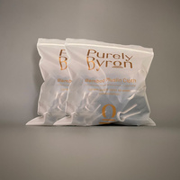 Sacs d'emballage pour vêtements biodégradables personnalisés en PLA PBAT, givrés, avec fermeture éclair, impression de logo, sacs à fermeture éclair compostables pour vêtements