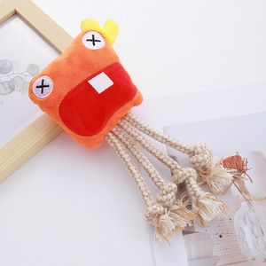 ของเล่นสุนัขแบบขายส่ง ตุ๊กตาผ้าฝ้ายรูปสัตว์ทะเล เชือกฝ้าย สำหรับแมวและลูกสุนัข ทนทานต่อการกัด ช่วยขัดฟัน อุปกรณ์สำหรับสัตว์เลี้ยง - Product Image 5
