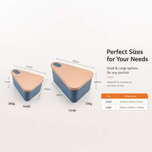 Caja de Almacenamiento de Pizza de Silicona, Hermética, a Prueba de Fugas, de Grado Alimenticio, Resistente al Calor, Apta para Microondas y Lavavajillas, con Tapas - Product Image 2