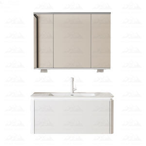 Mueble de Baño <span class=keywords><strong>Doble</strong></span> de Lujo Wayon, Gabinete de Almacenamiento Delgado para Baño, Madera Sólida, Conjunto de Muebles Modernos - Product Image 5