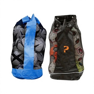 Prime Bags Large Capacity Mesh Sports <b>Ball</b> Bag Drawstring Black Red Travel Backpack Basketball Football Volleyball Soccer - Product Image 1
