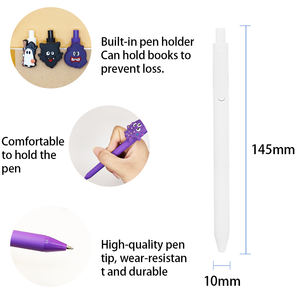 Netter Stift Halloween Cartoon Signature Pen Schwarze Tinte Gel-Stift auf Wasserbasis Student Writing Tool und Holiday Gift Art Marker - Product Image 3