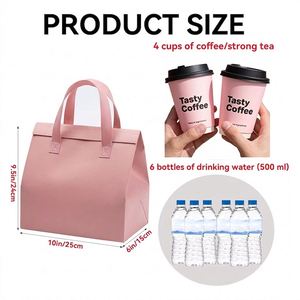 Custom 20L Non-Woven Insulation Picnic <b>Cooler</b> Bag Portable Thickened Takeaway Packing for Catering Commercial Milk Tea Iced - Product Image 6