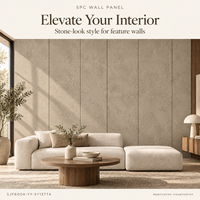 Panneau mural en PVC moderne de luxe, imperméable et ignifuge, pour bureaux, commerces, salles de bain, revêtement mural intérieur, design graphique, garantie 3 ans