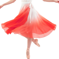 Jupe longue de ballet Bestdance en mousseline de soie, jupe de danse, jupes de gymnastique pour femmes et filles