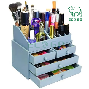 Bằng Gỗ Tổ Chức Son Môi Countertop Trang Điểm Stackable Tổ Chức Với Sáu Ngăn Kéo Lưu Trữ Hộp - Product Image 5