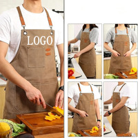 Tablier de travail personnalisé multicolore avec grandes poches pour outils, idéal pour les professionnels de la beauté, des ongles, du tatouage, du café, de la boulangerie, de la fleuristerie, du toilettage des animaux