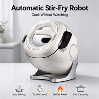 Robot de cuisine commercial entièrement automatique et intelligent avec wok pour riz frit et nouilles, garantie 1 an