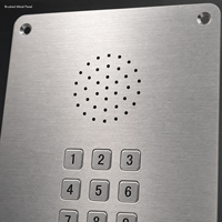 Panneau d'interphone encastré en acier inoxydable avec clavier, appel d'urgence mains libres pour métro, aéroport, banque, école