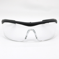 Lunettes de sécurité anti-buée, résistantes aux rayures, anti-poussière, avec monture noire et verres transparents, pour la construction et l'entrepôt