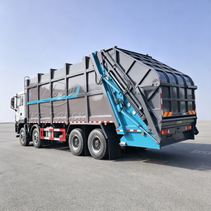รถบรรทุกอัดขยะไฮดรอลิกแบบยกท้าย 8x4 ยี่ห้อ SHACMAN DELONG ความจุสูง 40 คิว สำหรับขยะในเมือง - Product Image 5