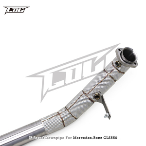 Tùy chỉnh Turbo downpipe cho Mercedes-Benz cls550 4.7t 2012-2016 tiêu đề thể thao với lá chắn nhiệt ống thẳng - Product Image 4