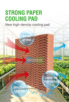 WUSEN 7090 100/150mm Panneau de refroidissement en cellulose alvéolé pour ventilation d'élevages de poulets de chair et de poules pondeuses