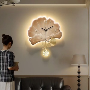 Đồng <span class=keywords><strong>2025</strong></span> thạch anh 47x40cm năm mới thời trang đồng hồ treo tường phòng khách ánh sáng sang trọng đồng hồ treo tường nghệ thuật sáng tạo - Product Image 1