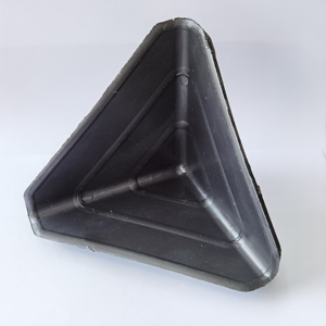 三角形のプラスチックコーナー35,50,60,75,90,120mm耐久性のある黒いプラスチック製ソファコーナープロテクター - Product Image 2