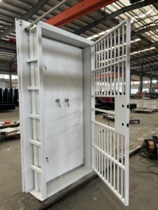 Porta Blindata in Acciaio Personalizzata per <span class=keywords><strong>Banche</strong></span> con Griglia e Maniglia di Emergenza - Product Image 3