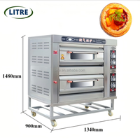 Nouveau four de boulangerie commercial à gaz et électrique en acier inoxydable robuste pour le pain, les gâteaux et les pizzas, haute productivité