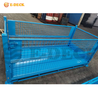 Heavy Duty Transport Empilable Pliable Australie Acier Métal Stillage avec Plaque