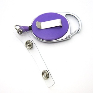 Porte-badge rétractable en gros, impression typographique personnalisée, ABS, métal, écologique, porte-badge <span class=keywords><strong>Yoyo</strong></span> mignon, clip d'identification - Product Image 3