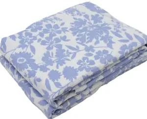 Azul marino bordado textura lavable impermeable montaje cama doble manta de playa al por mayor toda la temporada
