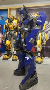 Disfraz de Robot Gigante Realista con Luces LED, Traje de Optimus Prime para Actuaciones de Baile, Halloween, Adultos, Unisex, TV, Cine - Product Image 3