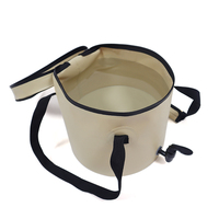 Seau d'eau pliable léger et durable au design élégant pour le lavage de la vaisselle, le camping et la randonnée – Fournisseur direct usine