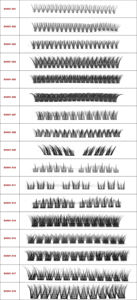Wholesale 5 Pairs 3D Full <b>Strip</b> Deep-Wave False Eyelashes Natural Transparent <b>Plastic</b> Cotton Band Lashes - Product Image 3