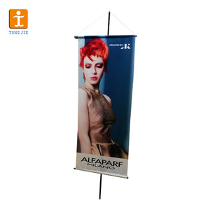 Personalizado promocional publicidad imagen pared elemento cuadrático rollos cartel publicidad colgante desplazamiento pancartas con postes - Product Image 3