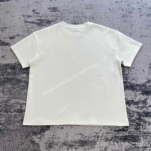 Mt1198 bán buôn nhà máy tùy chỉnh Waffle nhiệt Ngắn Tay Áo sơ mi rắn Trắng Ngắn Tay Áo t Áo sơ mi cho nam giới quá khổ Áo sơ mi - Product Image 2