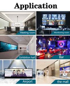 LCD Indoor Videowall Monitor Advertising <b>Display</b> Narrow Bezel 4K HD 2x3 3x3 Panels Mulit Splicing Screens Lcd Video <b>Wall</b> - Product Image 2