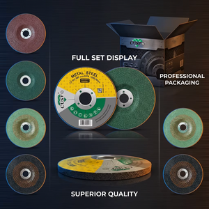 Disque <span class=keywords><strong>de</strong></span> meulage en acier à <span class=keywords><strong>centre</strong></span> dépressionné CUSTO 9'' 230x6x22mm, abrasif à liant résineux pour le meulage du métal - Product Image 2