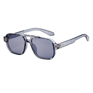 Nouvelles lunettes de soleil carrées pour hommes, verres PC UV400, monture noire, protection solaire pour la conduite en extérieur, style punk, lunettes de randonnée - Product Image 2