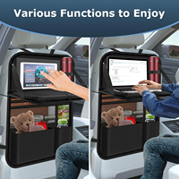 Organiseurs de siège arrière multifonctionnels imperméables et sac de rangement avec table pliante et écran tactile