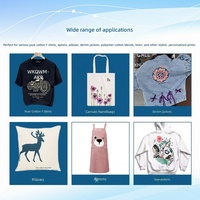 Imprimante DTG à double tête 900x1800 DPI pour t-shirts, imprimante DTG à encre blanche 400x500, imprimante directe sur vêtement pour l'habillement