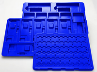 Baki Blister Kemasan Anti-Statik Konduktif JIABAO Custom dari ABS/PS/PP/PC/HDPE/PMMA untuk Aksesoris Sensor, Ketebalan 1-12mm