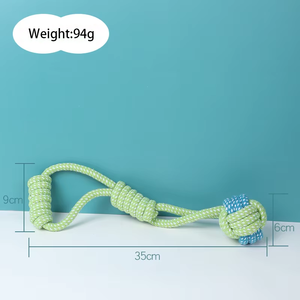 Juguete Masticable de Cuerda de Algodón Ecológico y Duradero UFBemo, Resistente a Mordidas, Colorido, para Uso en Interiores para Perros - Product Image 3