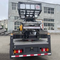 Véhicule élévateur à échelle aérienne diesel JMC 32m 36m 40m Plate-forme à flèche télescopique pour travaux d'entretien et de déménagement