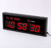 Minuteur de fitness LED, compte à rebours, alarme par intervalles, horloge multifonctionnelle avec télécommande pour l'entraînement de boxe