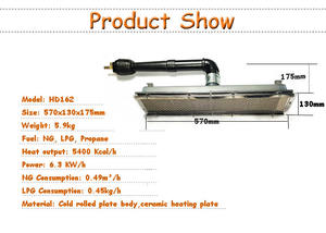 HD162เตาแก๊สเร่งปฏิกิริยาอินฟาเรดประหยัดพลังงานถุงมืออินเดีย - Product Image 5