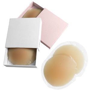 Cubiertas de pezones invisibles mate de silicona reutilizables para damas No adhesivo Hot Open Pictures Sexy <span class=keywords><strong>Boobs</strong></span> Nipple Cover - Product Image 1