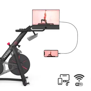 Vélo professionnel équipement sportif de fitness gym cycle d'exercice à domicile vélo intelligent magnétique vélos de spinning stationnaires pour l'intérieur