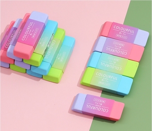 Personnalisé Créatif Mignon Fait de Caoutchouc Couleur Étudiant Crayon Gomme pour Enfants Apprentissage Papeterie - Product Image 3